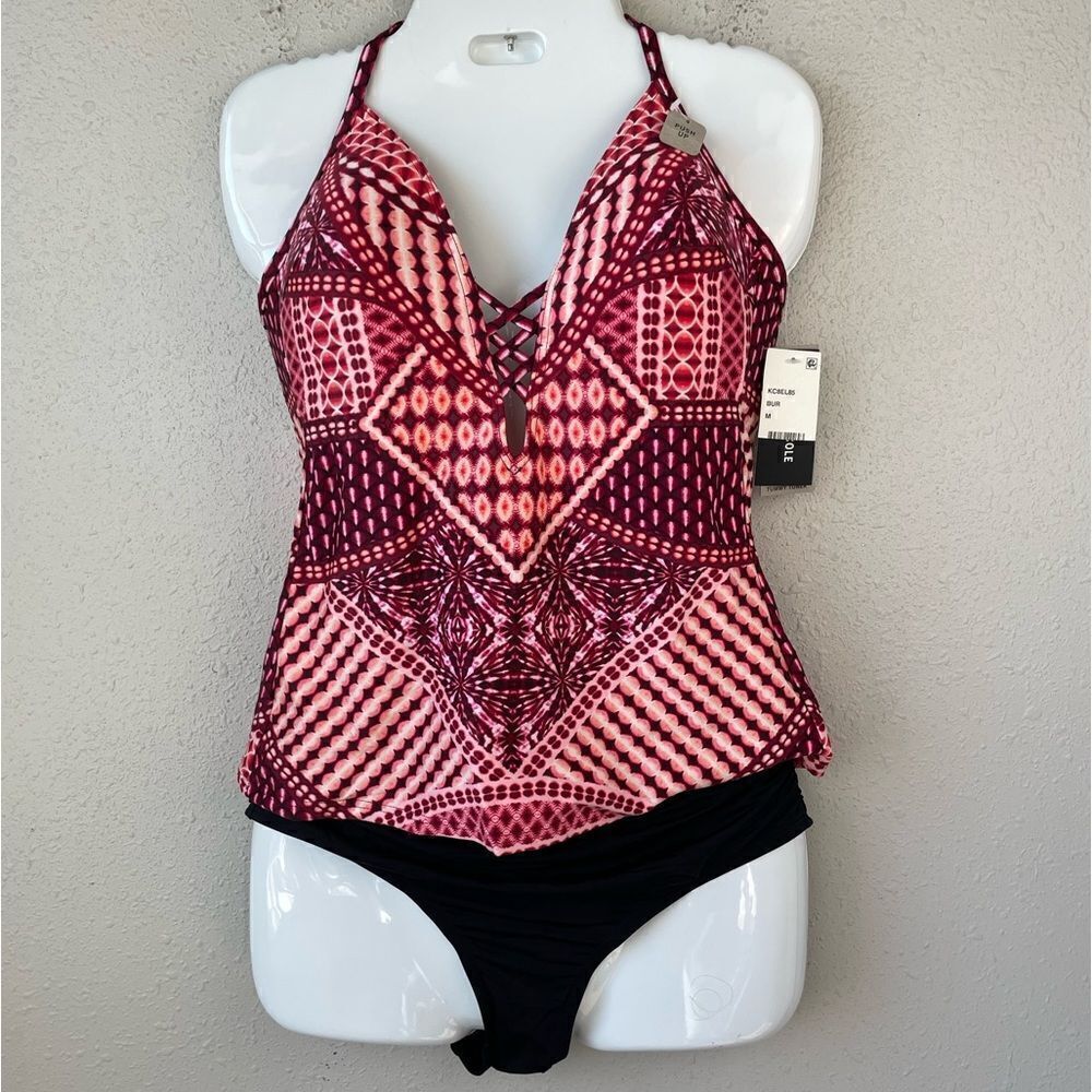 NWT Kenneth Cole New York Takini and Swim Bottoms Size M